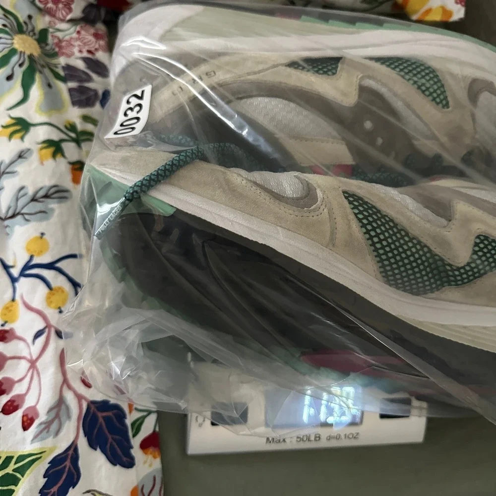 Saucony Grid 8000 CL Sneakers Mens Grey Teal Pink‎ Retro Shoes 11.5 S70197-3